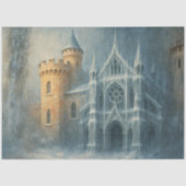 Frozen Kathedrale Winter Gothic Fantasy Decoupage Seidenpapier (Vorderseite)
