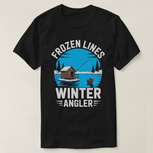 Frozen Lines Ice Fishing Tee (Design vorne)