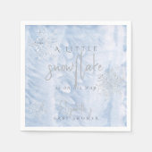 Frozen Little Snowflake Blue Baby Dusche Serviette (Vorderseite)