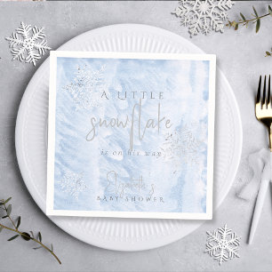 Frozen Little Snowflake Blue Baby Dusche Serviette