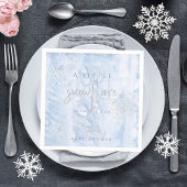 Frozen Little Snowflake Blue Baby Dusche Serviette