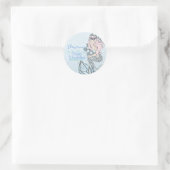 Frozen Mermaid Princess Winter Theme Party Runder Aufkleber (Tasche)