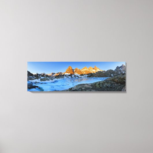 Frozen Minaret Lake Sunrise - Sierra Nevada Leinwanddruck (Vorderseite)