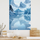 Frozen Mountain Lake Poster (Küche)