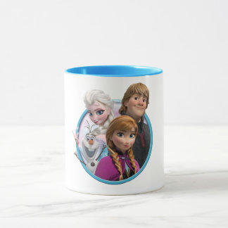 Frozen movie characters mug  tasse