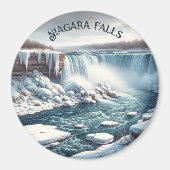 Frozen Niagara Falls Magnet (Vorne)