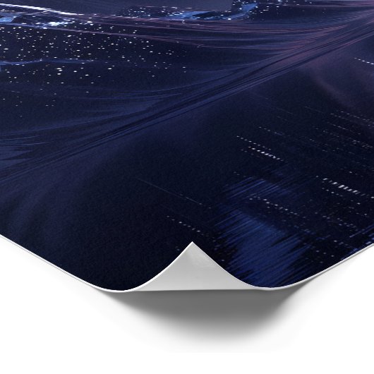 Frozen Peaks of the Twilight Realm Poster (Ecke)