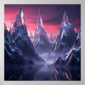 Frozen Peaks of the Twilight Realm Poster (Vorne)