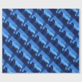 "Frozen Ridge #2" Abstraktes Design-Wrapping Paper Geschenkpapier (Flach)