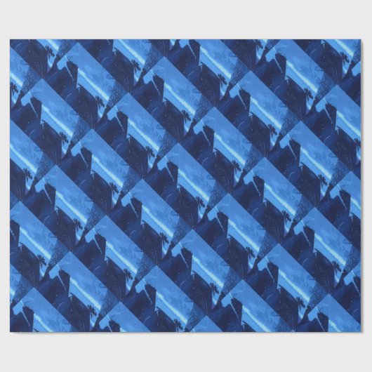 "Frozen Ridge #2" Abstraktes Design-Wrapping Paper Geschenkpapier (Flach)