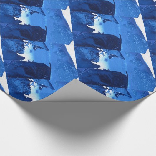 "Frozen Ridge #3" Abstraktes Design-Wrapping-Papie Geschenkpapier (Ecke)