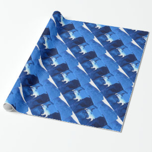 "Frozen Ridge #3" Abstraktes Design-Wrapping-Papie Geschenkpapier