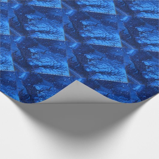"Frozen Ridge #6" Abstraktes Design-Wrapping-Papie Geschenkpapier (Ecke)