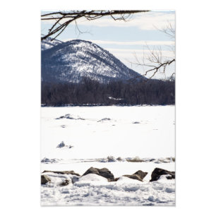 Frozen River Scene Fotodruck