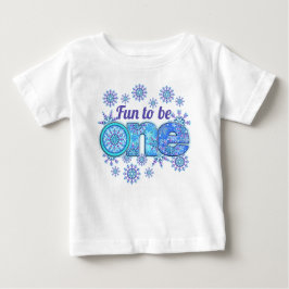 Frozen Schneefall zu einem Baby T-shirt