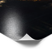 Frozen See bei Sonnenuntergang Fotodruck (Ecke)