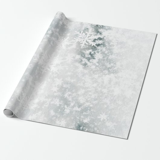 Frozen See Ice & Fresh Fallen Snowflakes Geschenkpapier (Ungerollt)