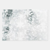 Frozen See Ice & Fresh Fallen Snowflakes Geschenkpapier Set (Vorderseite)