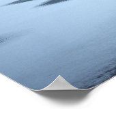 Frozen See mit Rocks Poster (Ecke)