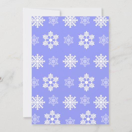 Frozen Snowflake Winter Snowman Geburtstag Einladung (Rückseite)