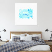 FROZEN SNOWFLAKES Bat Mitzvah Sign-In Memory Board Leinwanddruck (Insitu (Schlafzimmer))
