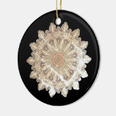 Frozen Snowflakes Gleam #6 Keramik Ornament (Links)