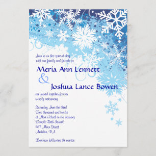 FROZEN SNOWFLAKES Hochzeit Einladung