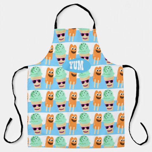 Frozen Spaß Zeit Leckerei Ice Cream Traum Schürze (Vorderseite)