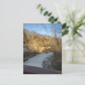 Frozen Stream in the Burlington Iowa Postkarte (Stehend Vorderseite)