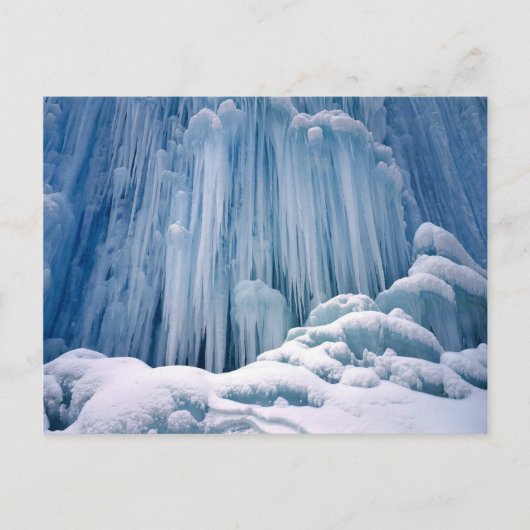 Frozen Wasserfall Haute Jurs, Frankreich Postkarte (Vorderseite)