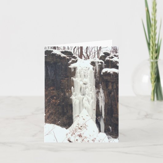 "FROZEN WATERFALL" KARTE (Vorderseite)