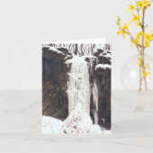 "FROZEN WATERFALL" KARTE (Gelbe Blume)
