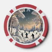 "Frozen Waterfall Wonder" Pokerchips (Rückseite)