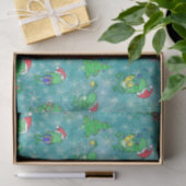 Frozen Weihnachten — Niedliches Aqua Frog Xmas Par Seidenpapier (Geschenk)