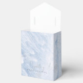 Frozen Winter Silver Snowflake Blue Baby Dusche Geschenkschachtel (Geöffnet)