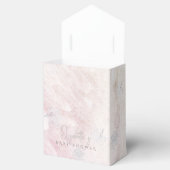 Frozen Winter Silver Snowflake Pink Baby Dusche Geschenkschachtel (Geöffnet)