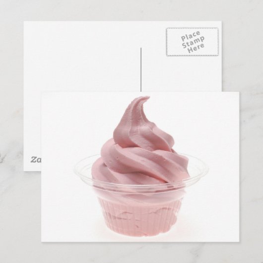 Frozen Yogurt Postkarte (Vorne/Hinten)
