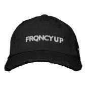 FRQNCY UP Black Hat Bestickte Baseballkappe (Vorderseite)