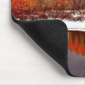 FRST SCHNEE AN OXBOW BIEGUNG IN GROSSARTIGEM TETON MOUSEPAD (Ecke)