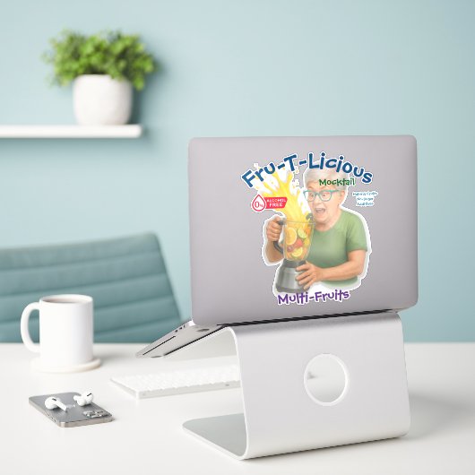 Fru-T-Lecker Aufkleber (Laptop auf Schreibtisch)