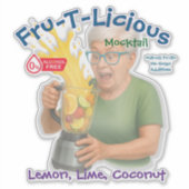 Fru-T-Lecker Aufkleber (Vorderseite)