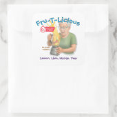 Fru-T-Lecker Mocktail Quadratischer Aufkleber (Tasche)