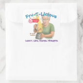 Fru-T-Lecker Mocktail Quadratischer Aufkleber (Tasche)