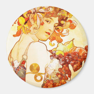 Frucht, Alphonse Mucha - Magnet
