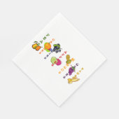 Frucht Apfeläpfel Fruchtdesign Serviette (Ecke)