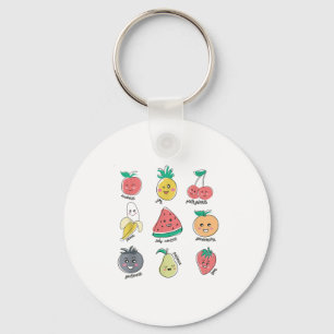 Frucht aus Geisttugendhaftigkeit Niedliche Kawaii Schlüsselanhänger