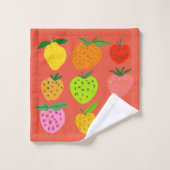 Frucht Badhandtuch Set (Waschlappen)