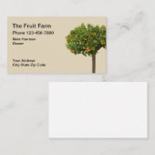 Frucht-Bauernhof-Orangenbaum-Entwurf Visitenkarte (Vorne/Hinten)