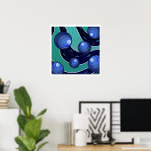 Frucht Blaubeere Poster (Heimbüro)