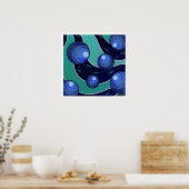 Frucht Blaubeere Poster (Küche)